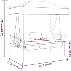 Scaun balansoar VidaXL 4008900 (Brown) Thumb