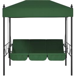Скамья-качели с тентом VidaXL 4008902 (Green) Thumb