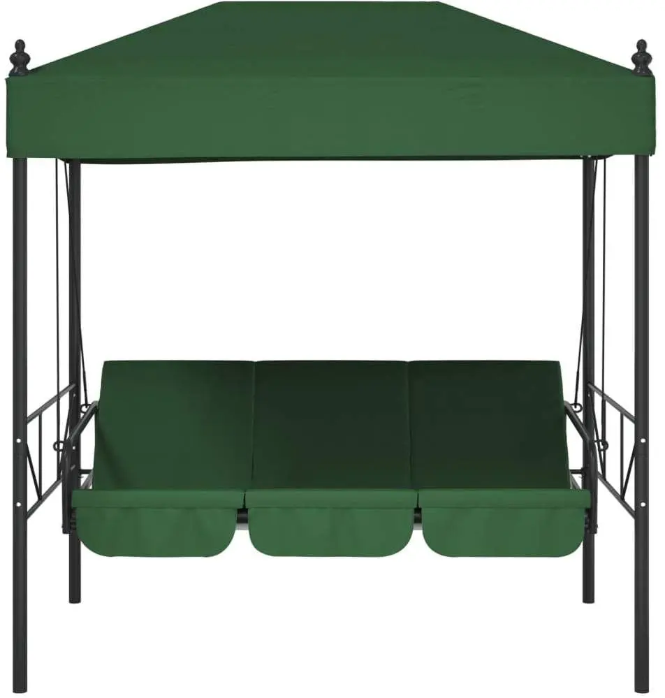 Скамья-качели с тентом VidaXL 4008902 (Green)