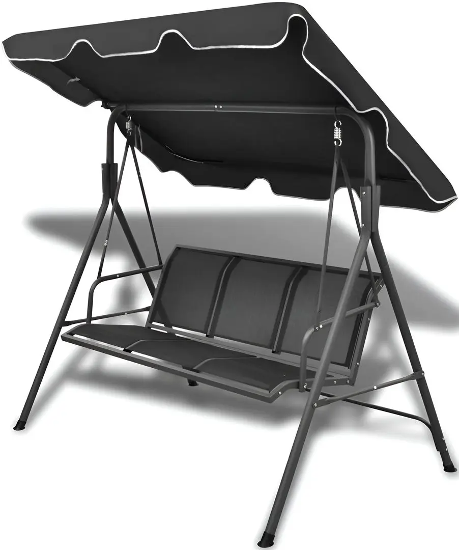 Scaun balansoar cu copertină vidaXL 41421 (Black)