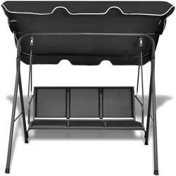 Scaun balansoar cu copertină vidaXL 41421 (Black) Thumb