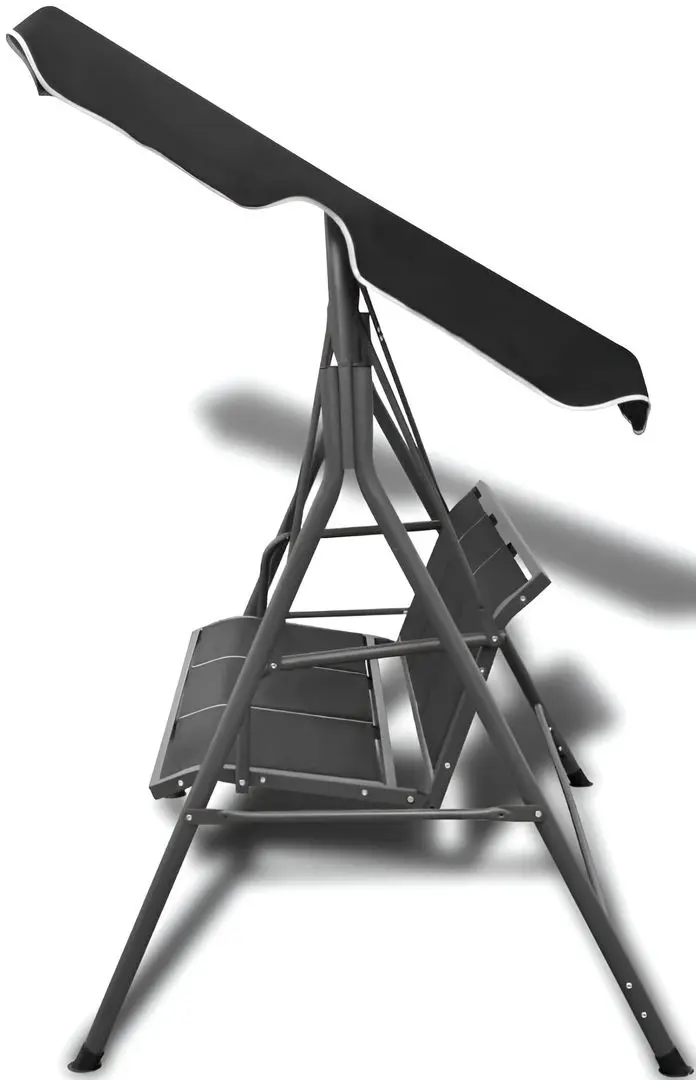 Scaun balansoar cu copertină vidaXL 41421 (Black)