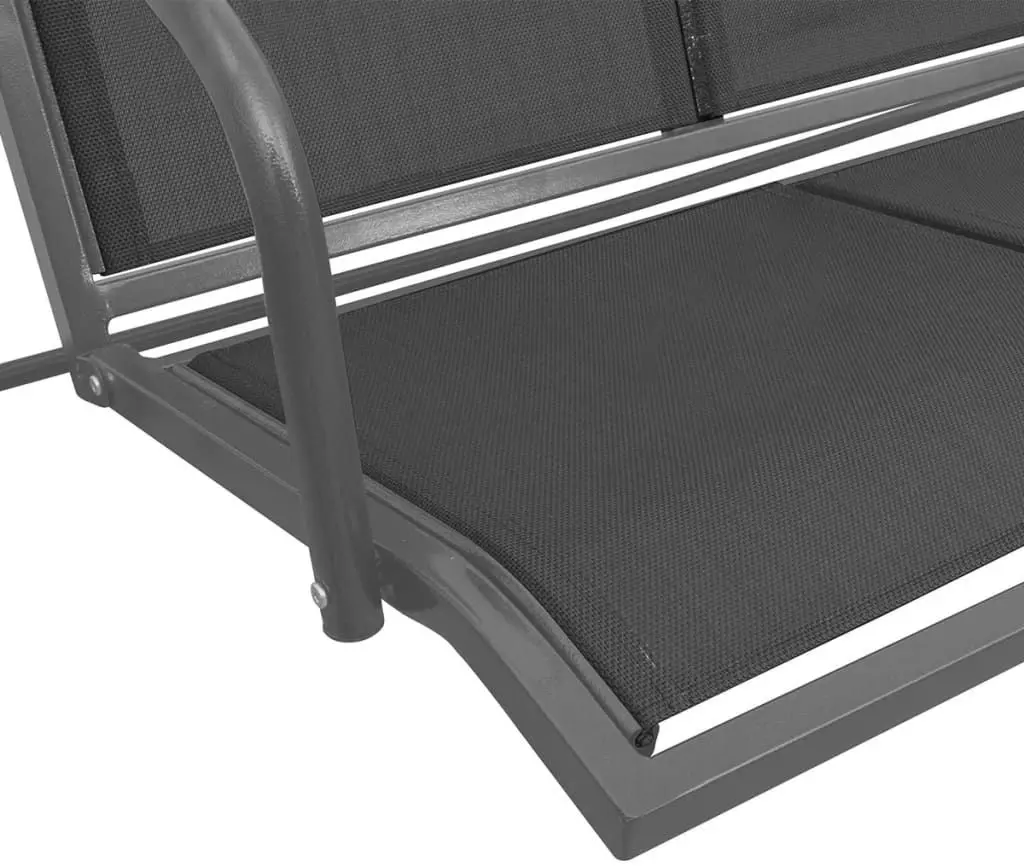 Scaun balansoar cu copertină vidaXL 41421 (Black)