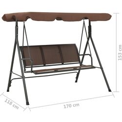 Scaun balansoar VidaXL 41422 (Brown) Thumb