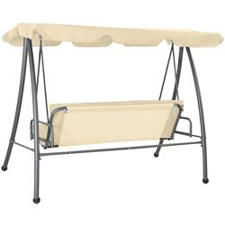 Scaun balansoar cu copertina VidaXL 43237 (White Sand) Thumb