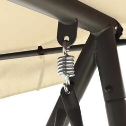 Scaun balansoar cu copertina VidaXL 43237 (White Sand) Thumb