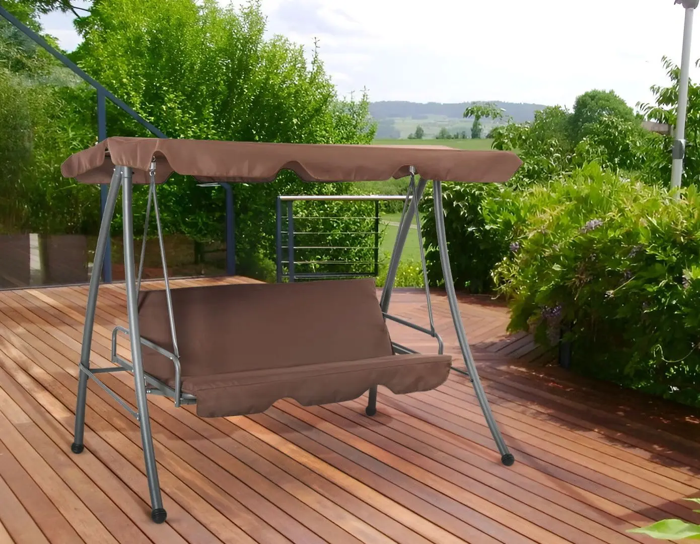 Scaun balansoar VidaXL 43238 (Brown)