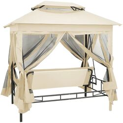 Scaun balansoar VidaXL 43239 (Cream) Thumb