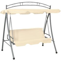 Scaun balansoar VidaXL 43241 (Sand White) Thumb