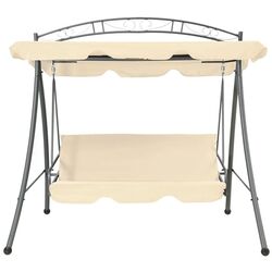 Scaun balansoar VidaXL 43241 (Sand White) Thumb