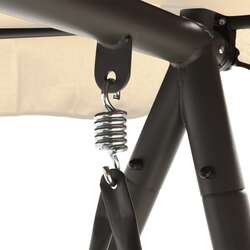 Scaun balansoar VidaXL 43241 (Sand White) Thumb