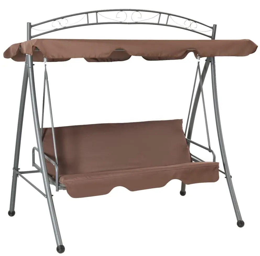 Скамья-качели с тентом VidaXL 43242 (Coffee)