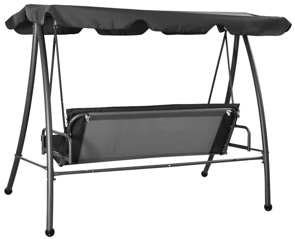 Скамья-качели с тентом VidaXL 45072 (Anthracite)