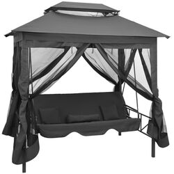 Скамья-качели с тентом VidaXL 45073 (Anthracite) Thumb