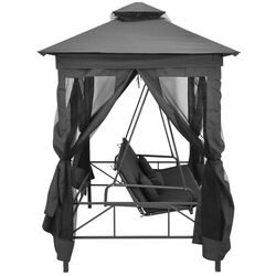 Скамья-качели с тентом VidaXL 45073 (Anthracite) Thumb
