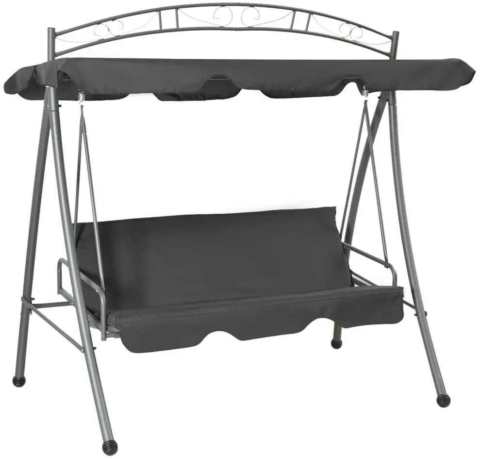 Скамья-качели с тентом VidaXL 45074 (Anthracite)
