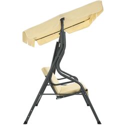 Scaun balansoar cu copertina VidaXL 45350 (White Cream) Thumb