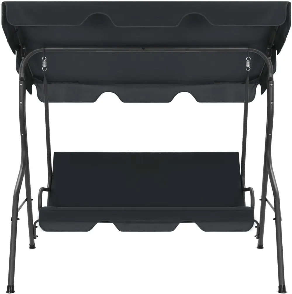 Скамья-качели с тентом VidaXL 45352 (Anthracite)