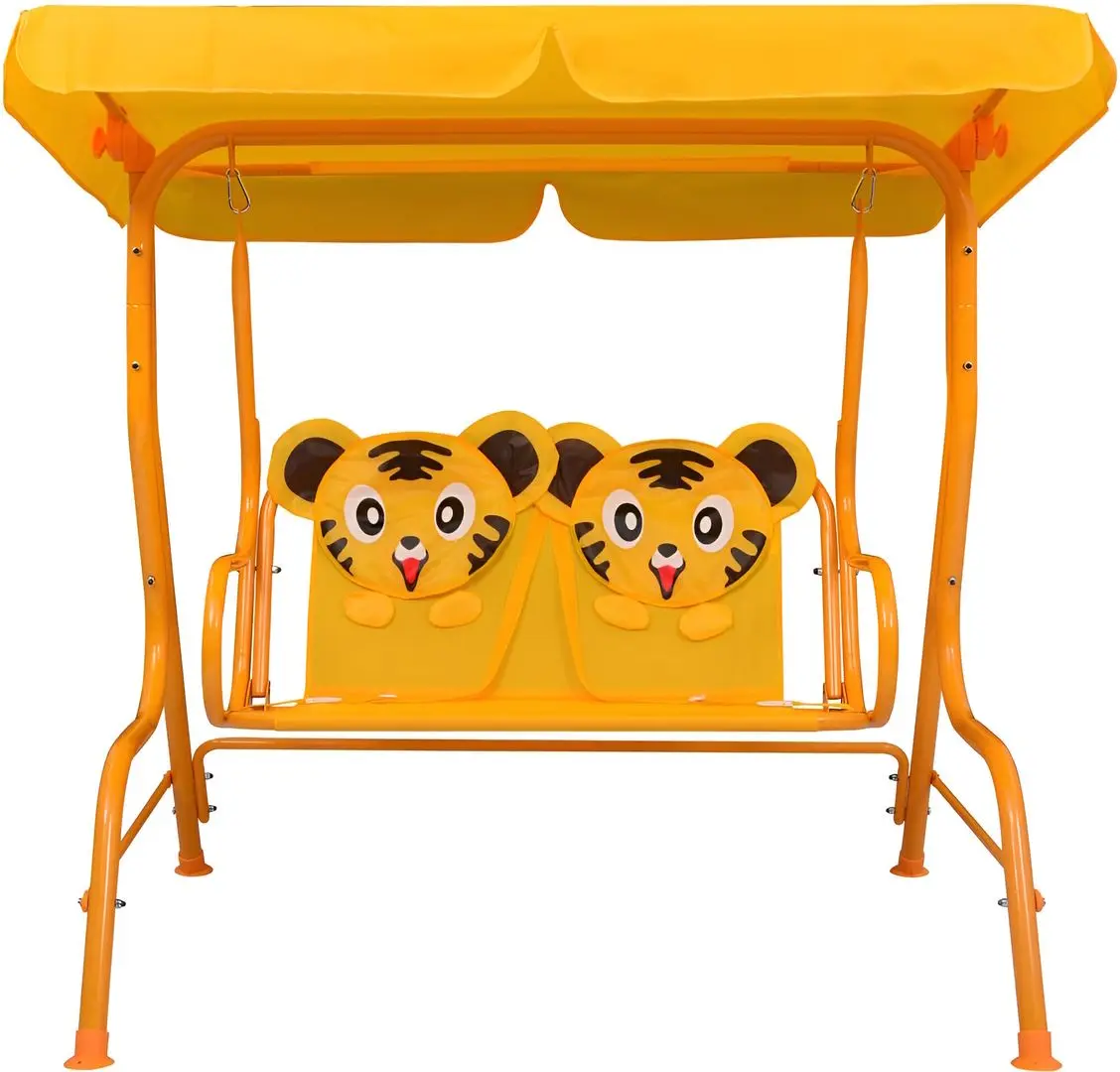 Scaun balansoar cu copertină VidaXL 48098 (Yellow)