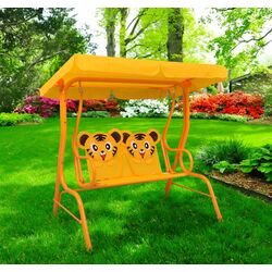 Scaun balansoar cu copertină VidaXL 48098 (Yellow)