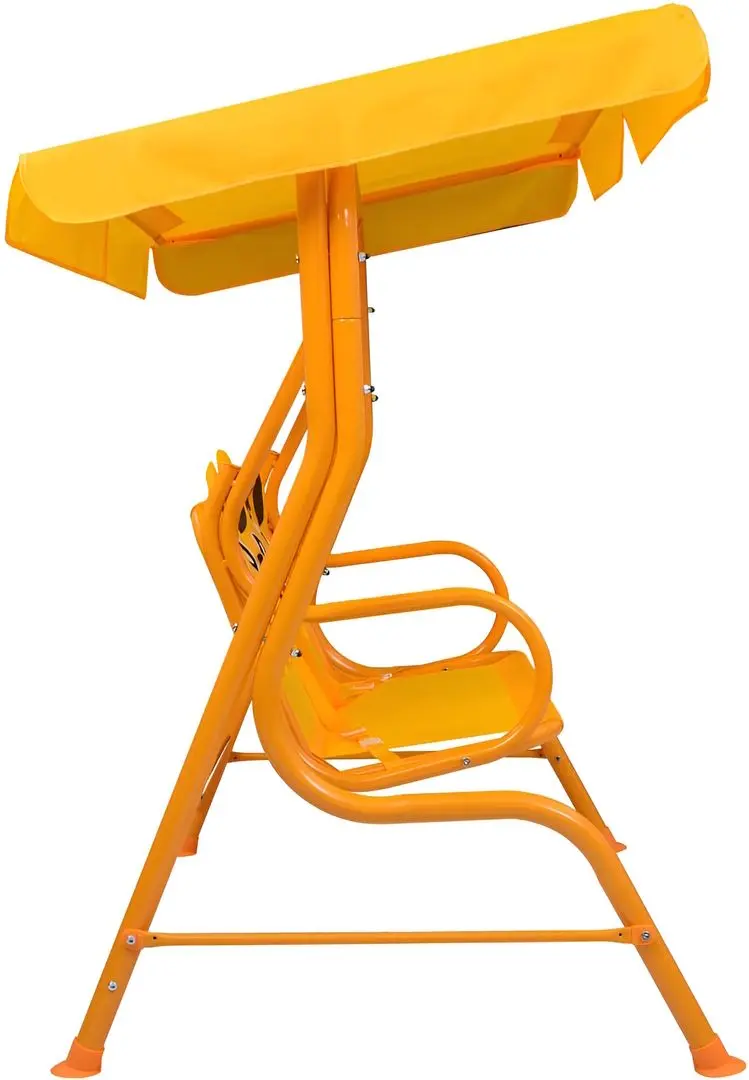 Scaun balansoar cu copertină VidaXL 48098 (Yellow)