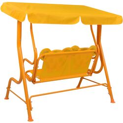 Scaun balansoar cu copertină VidaXL 48098 (Yellow) Thumb
