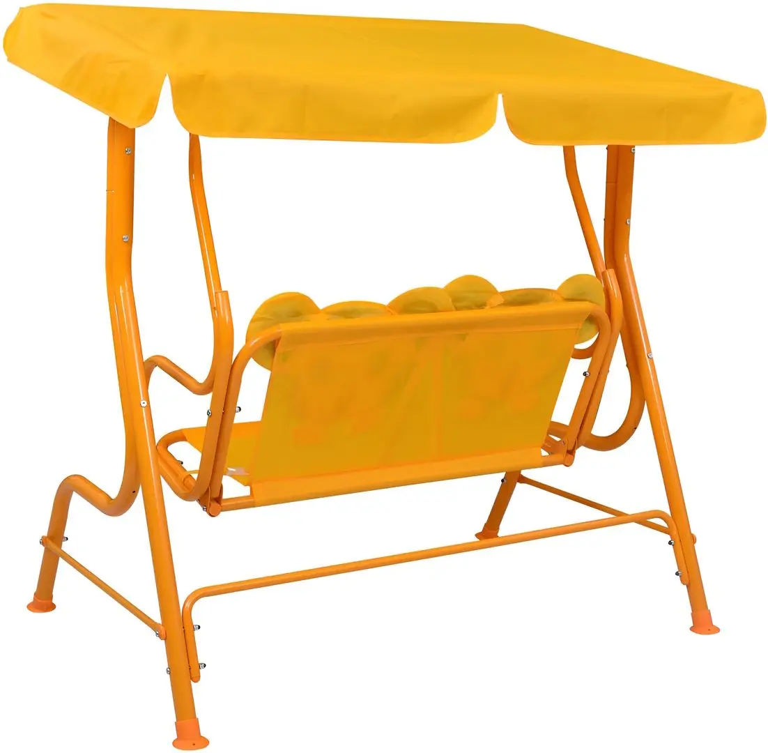 Scaun balansoar cu copertină VidaXL 48098 (Yellow)