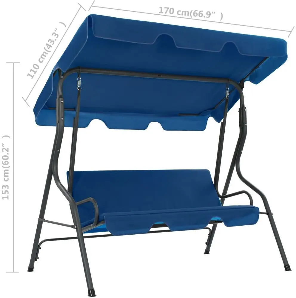 Scaun balansoar cu copertina VidaXL 48557 (Dark Blue)