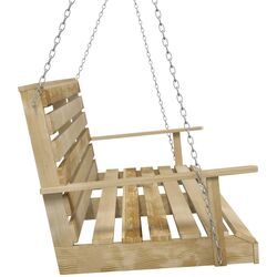 Скамья-качели VidaXL 316065 (Natural) Thumb