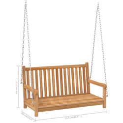 Скамья-качели VidaXL 316628 (Natural) Thumb