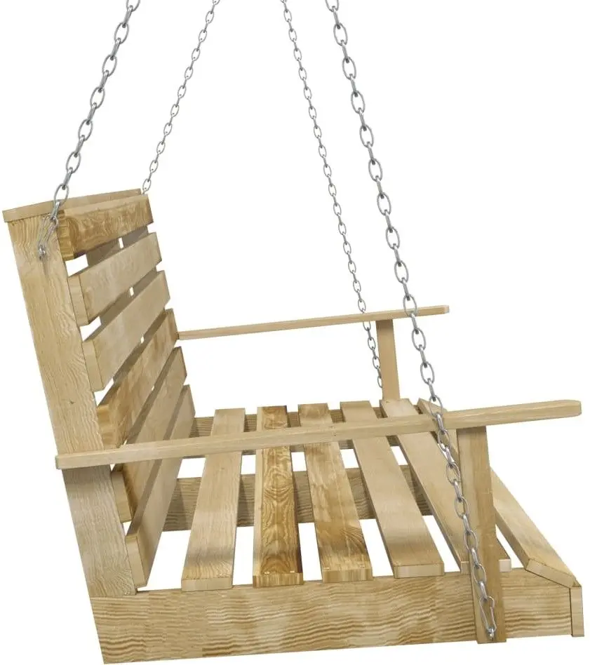 Скамья-качели VidaXL 318397 (Natural) - 4