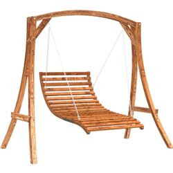 Scaun balansoar VidaXL 3200615 (Natural) Thumb