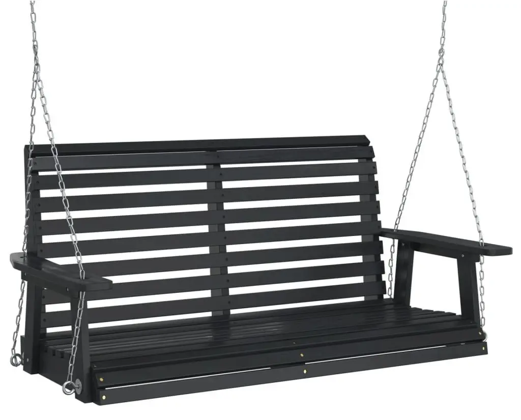 Скамья-качели VidaXL 4008982 (Black) - 5