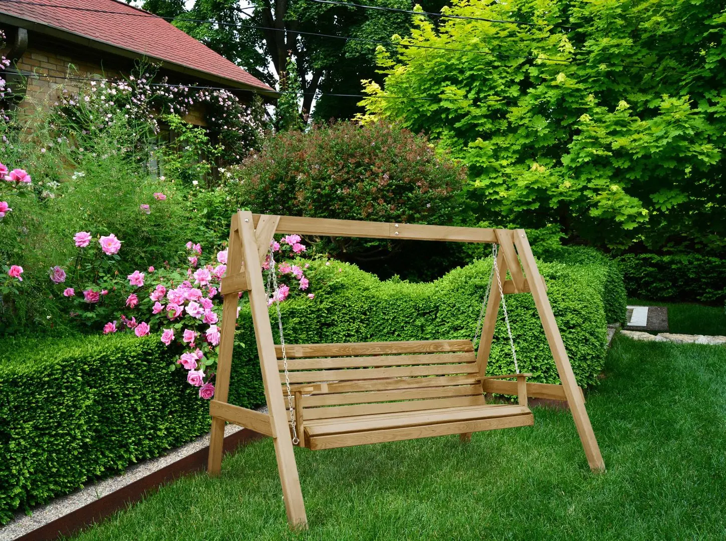 Scaun balansoar VidaXL 45305 (Natural)