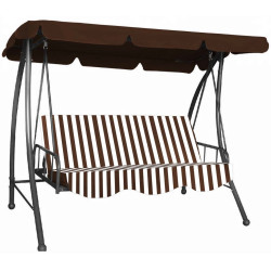 Scaun balansoar Waltz Lefkada C1077 (Brown/White) Thumb