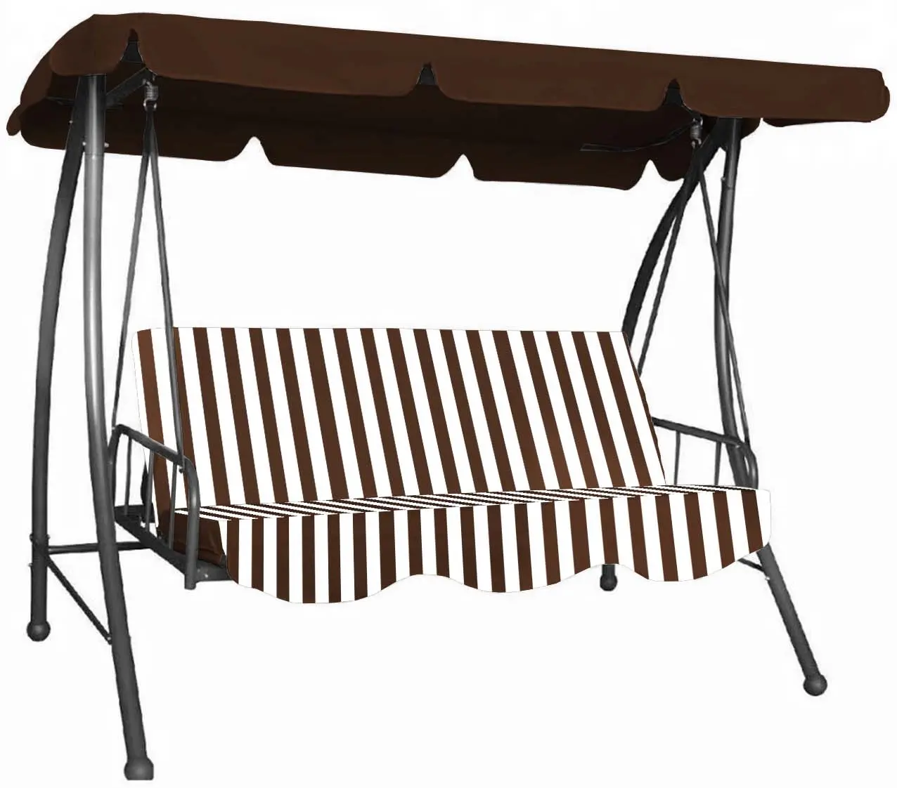 Scaun balansoar Waltz Lefkada C1077 (Brown/White)