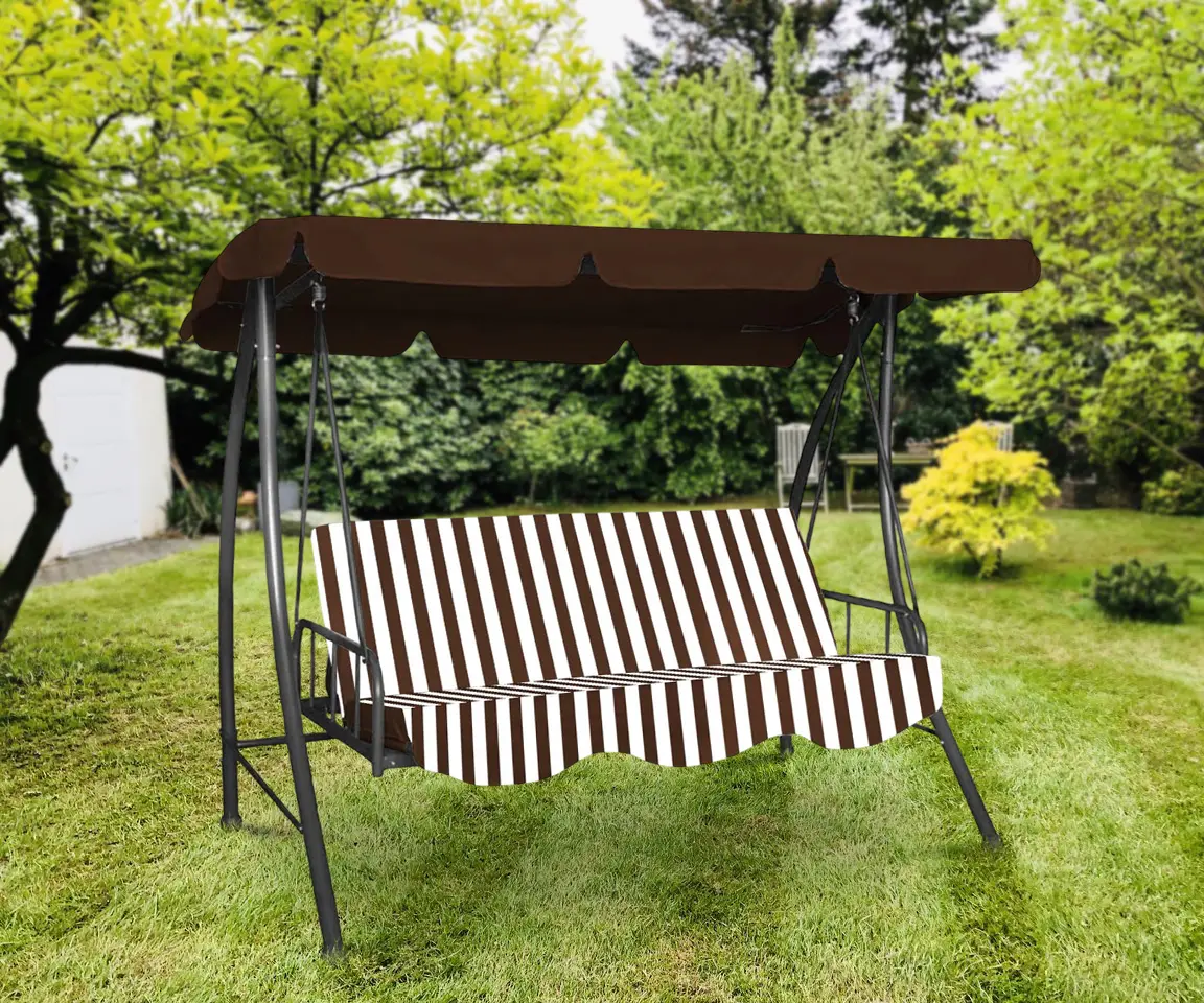 Scaun balansoar Waltz Lefkada C1077 (Brown/White)