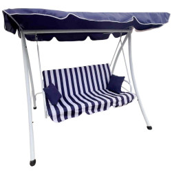 Scaun balansoar Waltz Lefkada C1077AL (Blue/White) Thumb