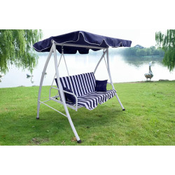 Scaun balansoar Waltz Lefkada C1077AL (Blue/White)