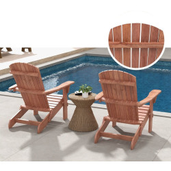 Set fotolii de gradina Costway NP11799YW-2 (Brown) Thumb