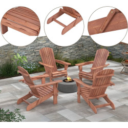 Set fotolii de gradina Costway NP11799YW-2 (Brown) Thumb