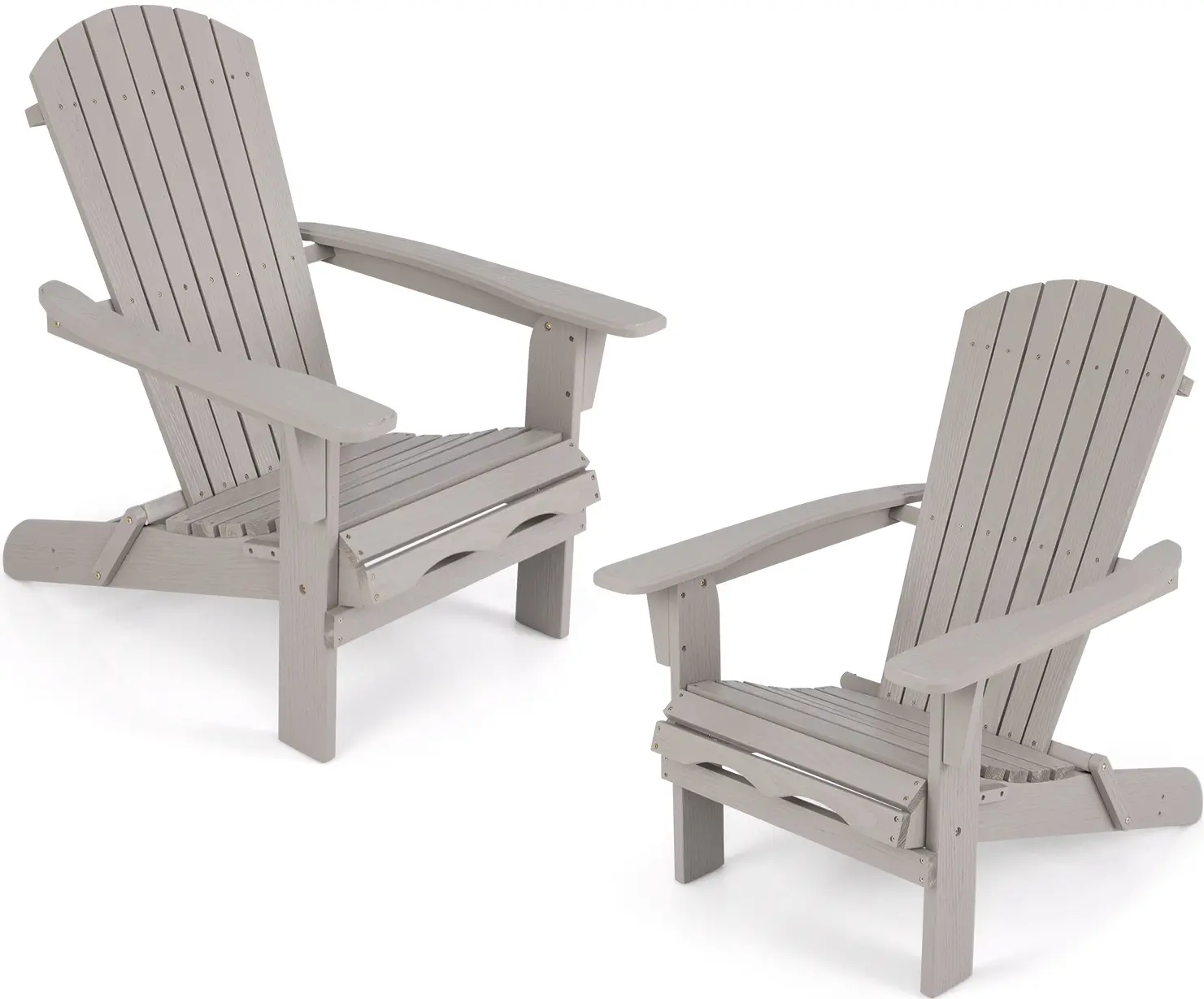 Set fotolii pliabile Costway NP11799HS-2 (Gray) - 2