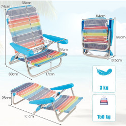 Комплект складных кресел Costway NP12550CS-2 (Multicolor) Thumb