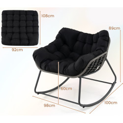 Fotoliu Costway NP11980BK (Black) Thumb