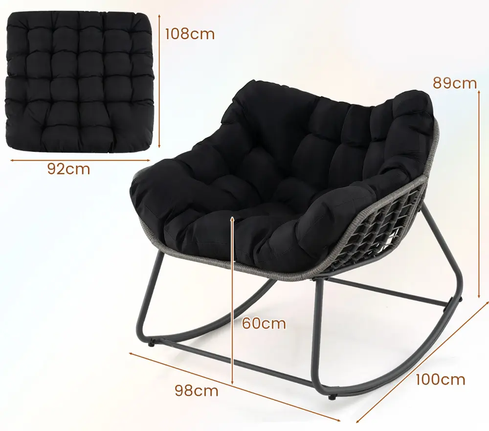 Fotoliu Costway NP11980BK (Black) - 3