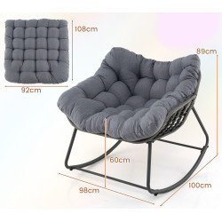 Fotoliu Costway NP11980GR (Grey) Thumb