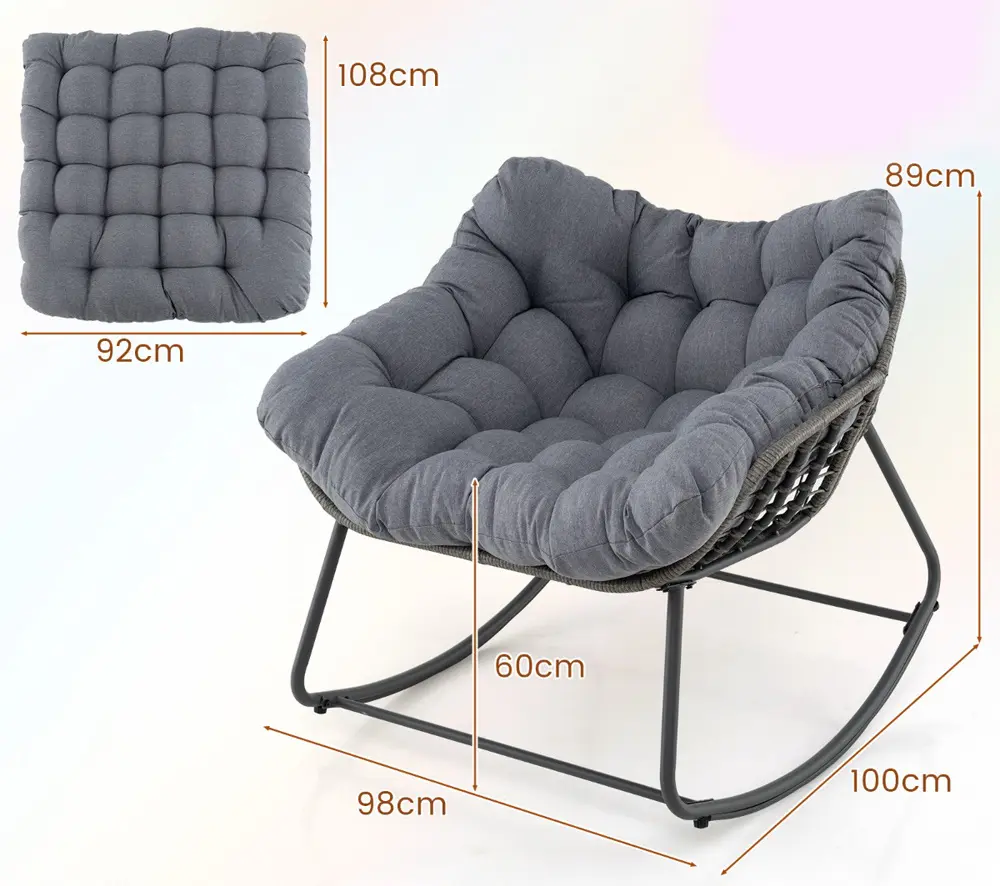 Fotoliu Costway NP11980GR (Grey) - 4