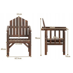 Кресло Costway NP12682BN (Brown) Thumb