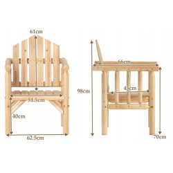 Fotoliu Costway NP12682NA (Natural) Thumb