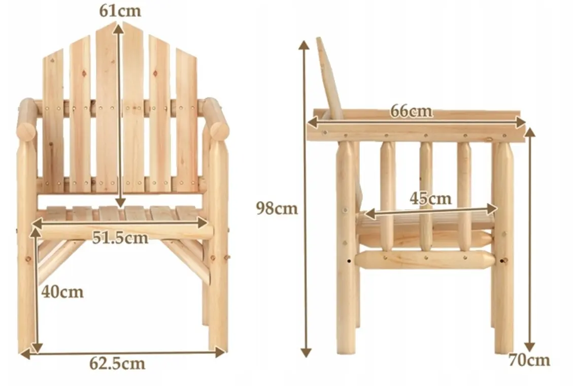 Fotoliu Costway NP12682NA (Natural) - 3